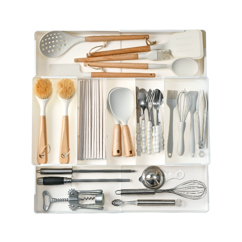 Adjustable storage box for boxes, tableware, chopsticks, stationery