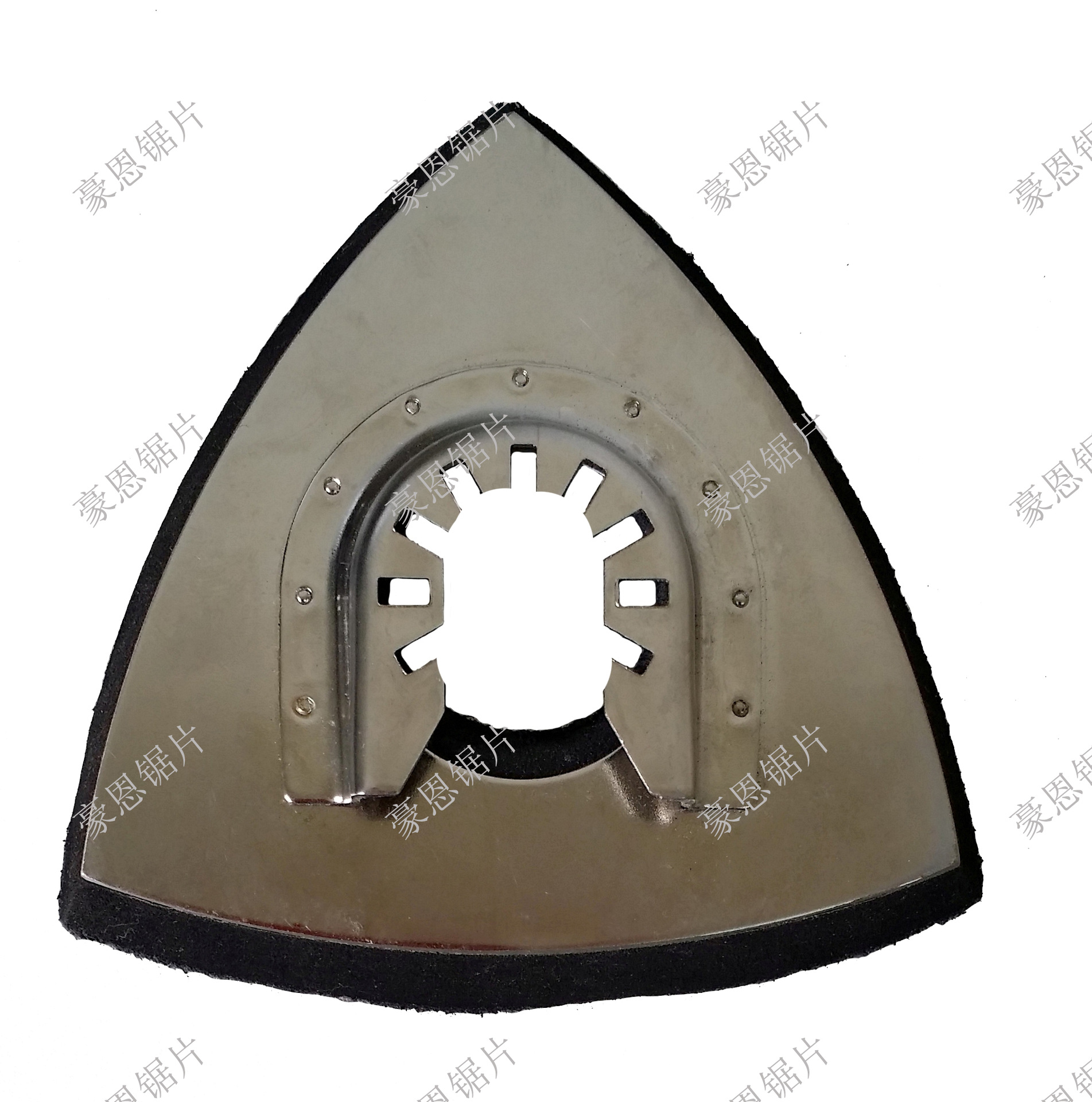 90mm三角砂板（不锈钢底板）快装  万用宝配件 多功能摆动锯配件