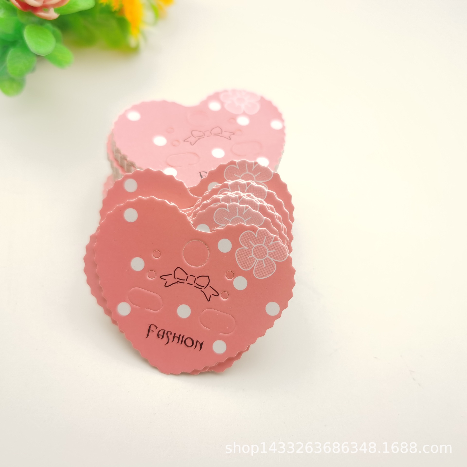 韩版DIY饰品配件 耳环配件 饰品配件 耳环耳钉卡片5*4.5