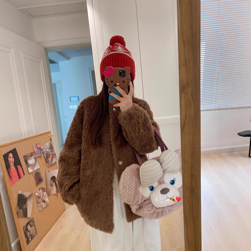 Soft Fufu Lamb Fur All-In-One Warm Stand-Up Collar Casual 2025 Winter New Fur Women's Fur Outwear