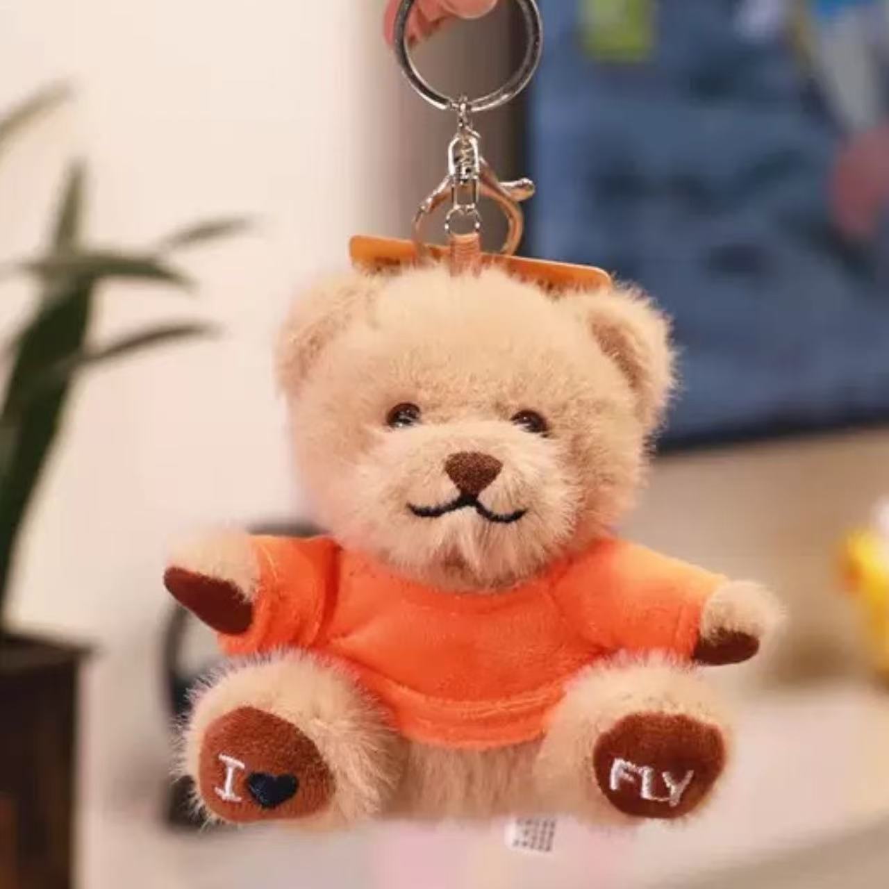 Teddy Bear Llavero Bear Colgante Mochila Muñeca Logotipo Impresión Nombre Cumpleaños Graduación Muñeca Regalo