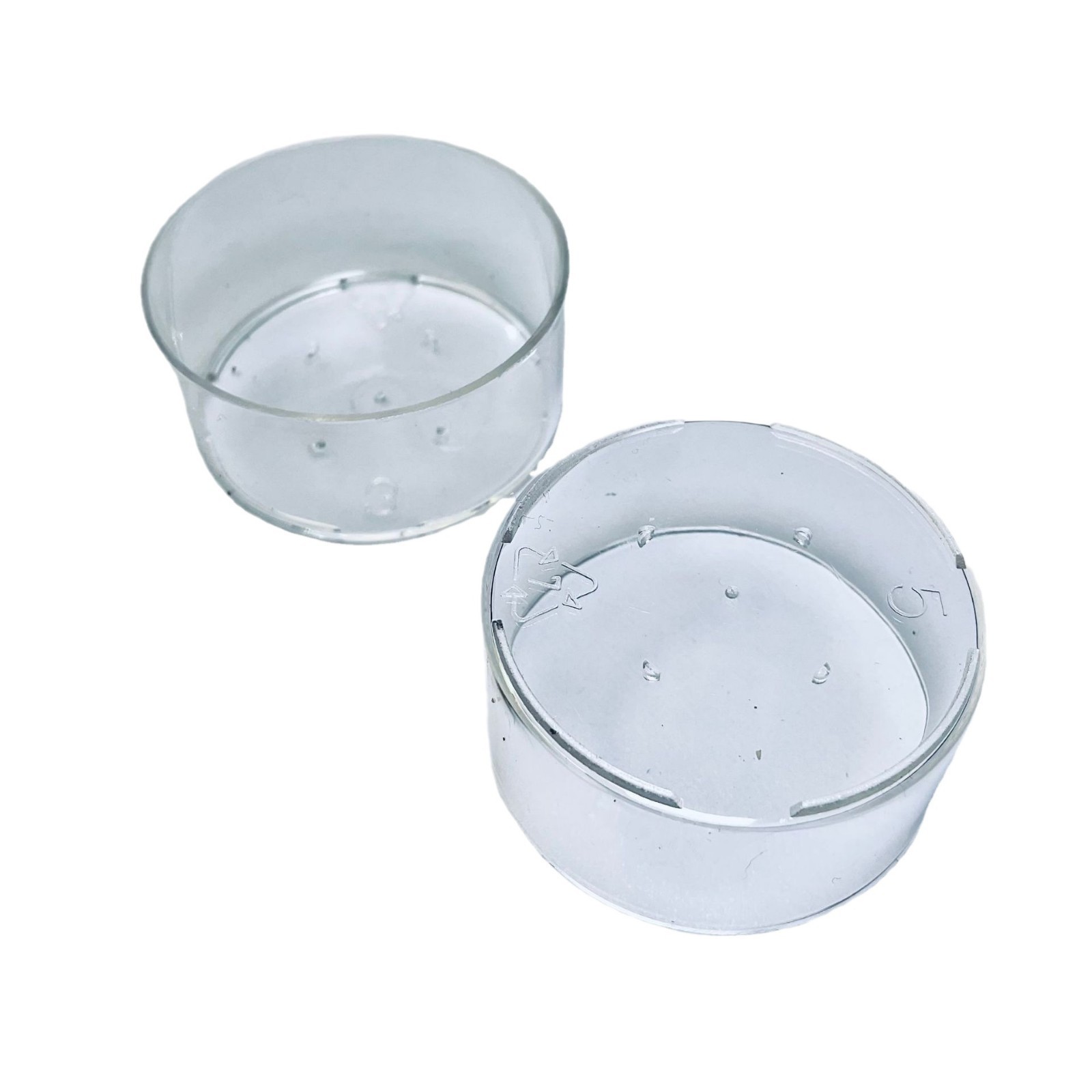 Taza de vela de plástico de estilo europeo, cáscara de goma, cáscara de cera de té, taza de cera de té, caja de cera de té, carcasa de vela, taza de vela de plástico