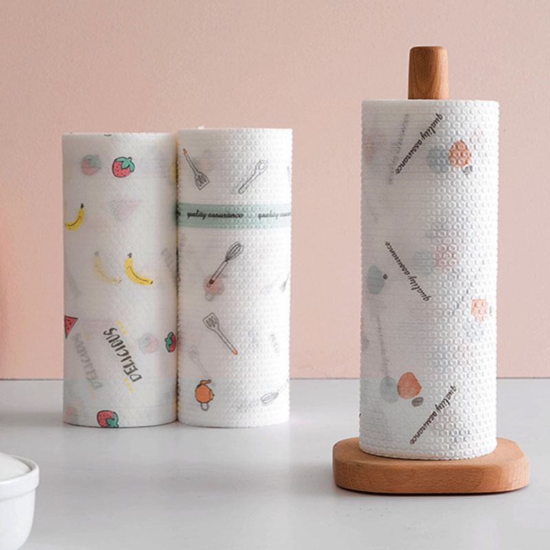 台所の使い捨て乾湿両用皿洗い百洁布台所専用ティッシュは水洗いして怠け者の雑巾を厚くすることができる