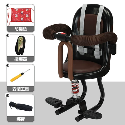 Children's electric car seat Electric car child seat - black-002-shock-absorber-bandage