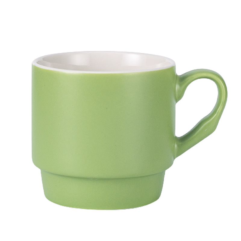 Transfronterizo de Amazon taza blanca taza de alto aspecto creativo Oficina taza de café pareja taza de agua Taza de cerámica