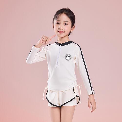 Children's swimsuit, girls, one-piece, middle-sized children and adolescents, swimming suit for girls, professional training, girls' swimsuit and shorts set