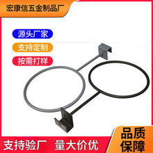 超市体育用品店展示架球托货架卡方管商用足球篮球托架钩收纳