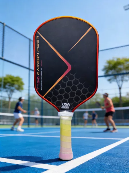 One-piece T700 carbon fiber matte hot-pressed pickleball paddle, USAPA certified, competition-grade high-end pickleball paddle