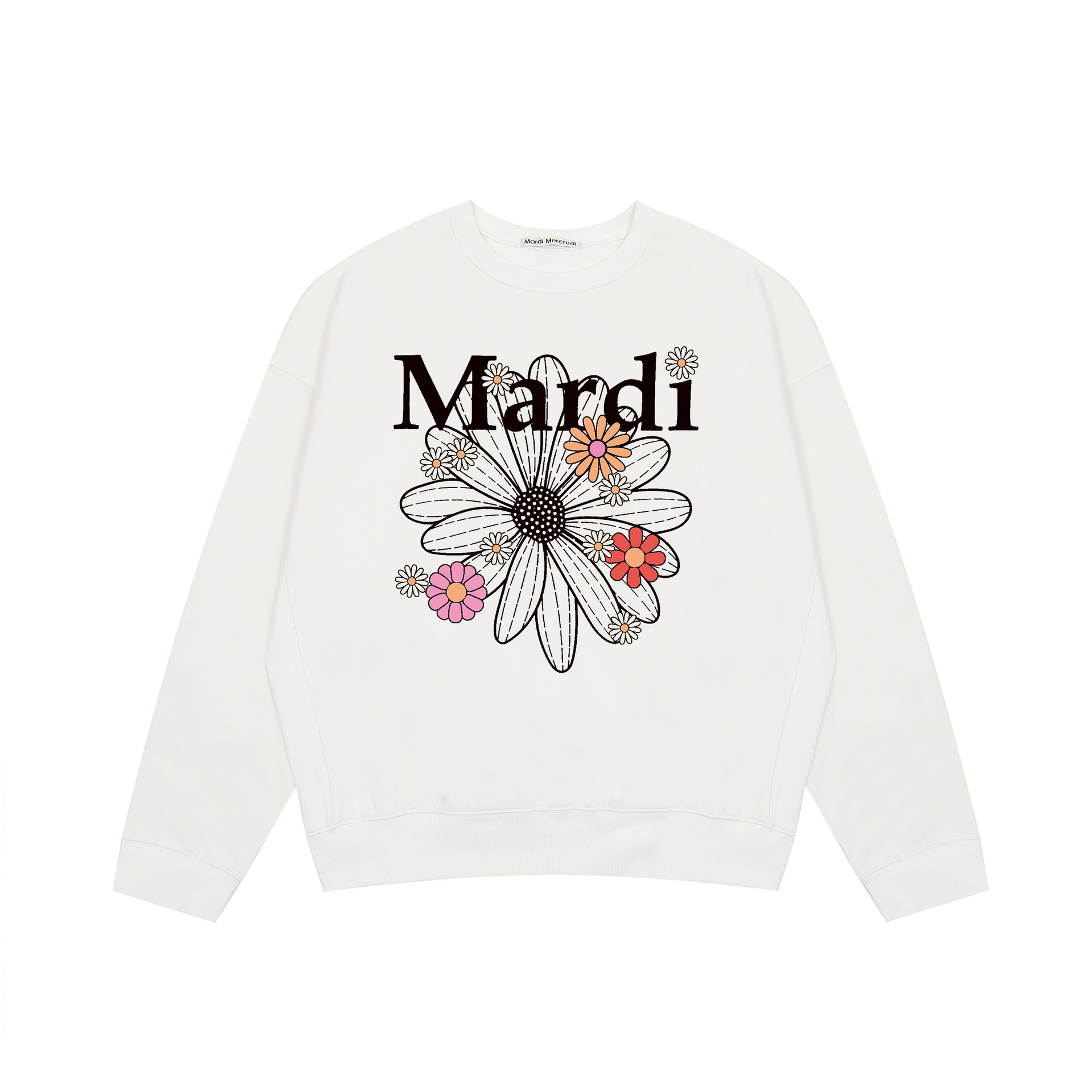 スポット韓国トレンドブランドマルディスウェットシャツレディースデイジー24新作プリントラウンドネックトップスドロップシッピング