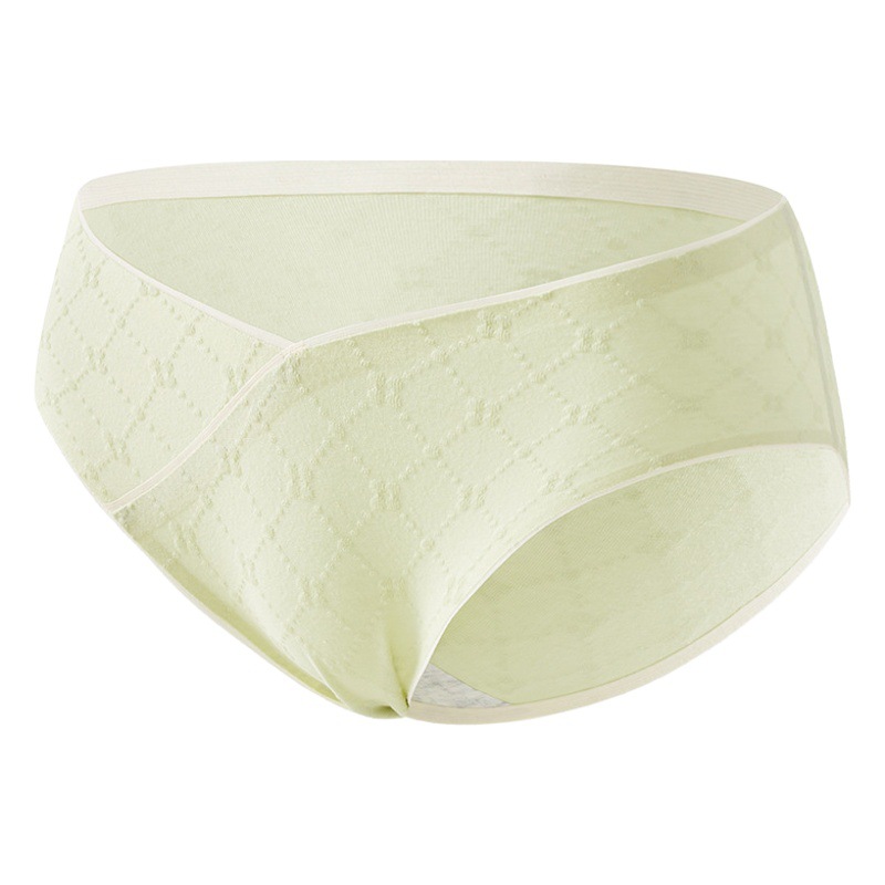 Más el tamaño de algodón puro entrepierna verano delgada cómoda ropa interior de mujeres embarazadas sin costuras algodón puro soporte de vientre de cintura baja para embarazo temprano, medio y tardío