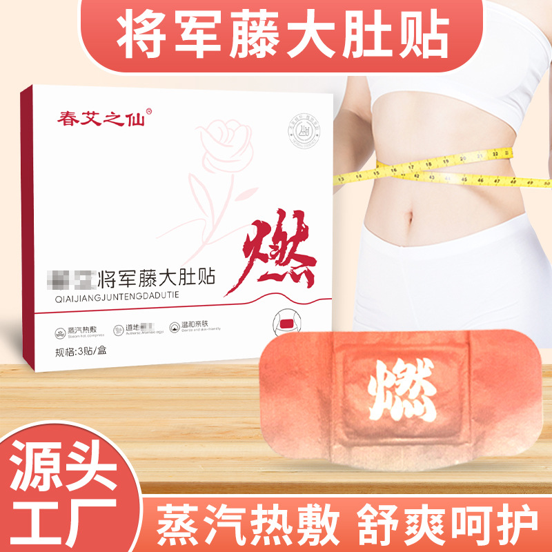 Chunai Zhixian Qi Ai Essential Oil General Vine Belly Patch Navel Patch Belly Patch Lazy Puff Patch Dropshipping