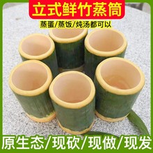 新鲜竹筒网红奶茶竹筒饭家用商用奶茶杯蒸筒水杯杯子竹筒罐现做定