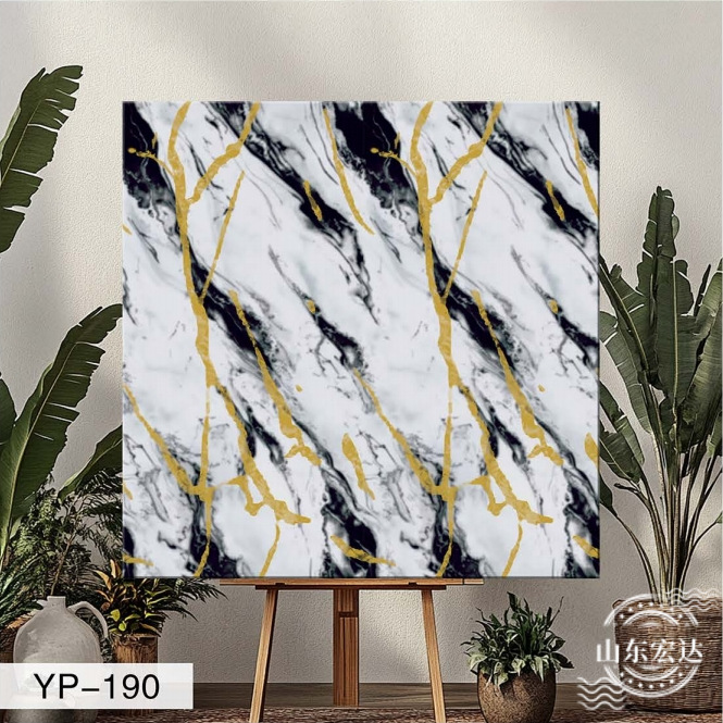 Azulejo de imitación mármol autoadhesivo adhesivo de pared sala de estar baño decoración de pared impermeable y a prueba de humedad con papel de aluminio