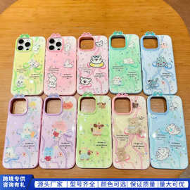 少女粉蝴蝶结可爱小猫适用iPhone16ProMax苹果14/13/12手机壳新款