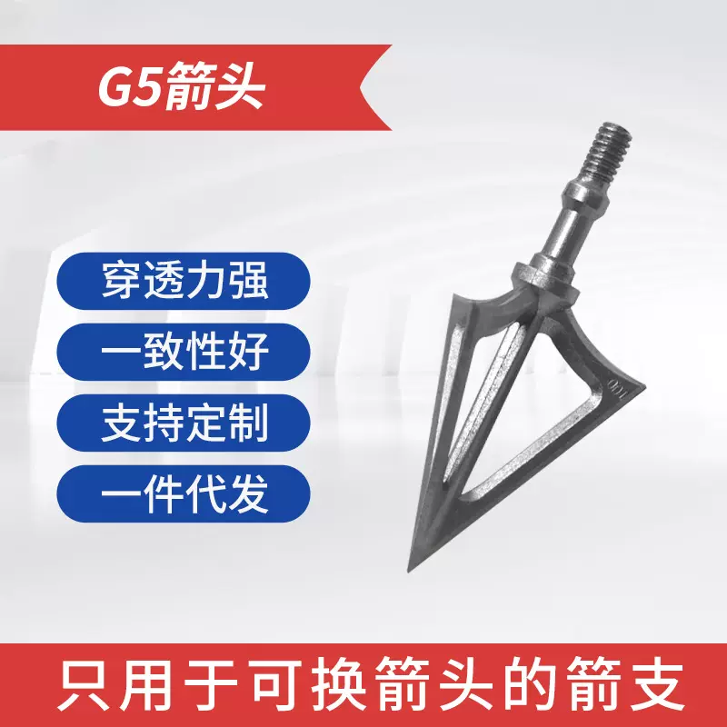 G5箭头射箭器材弓箭箭杆配件 一体成型箭头 户外射击器材生产厂家