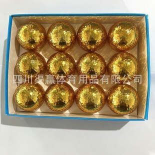 Golf Brand New Balls Hot Sale Transparent Electroplating Color Golf Ball Double Layer Ball Abrasion Resistant Golf Ball