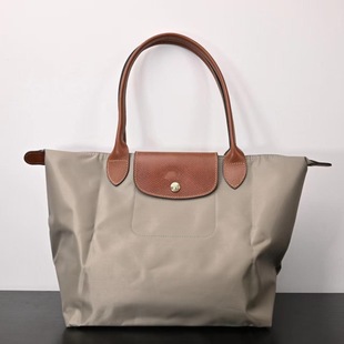 French Longchamp 70Th Anniversary Embroidered Classic Large Capacity Commuter Tote Nylon Crossbody Foldable Versatile Women's Bag