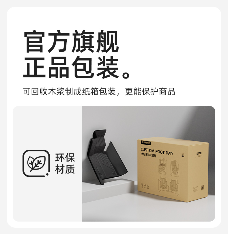 Qiao's TPE full-coverage car floor mats are suitable for Volkswagen Lavida, Sagitar, Magotan, Passat, Golf, and Tiguan L