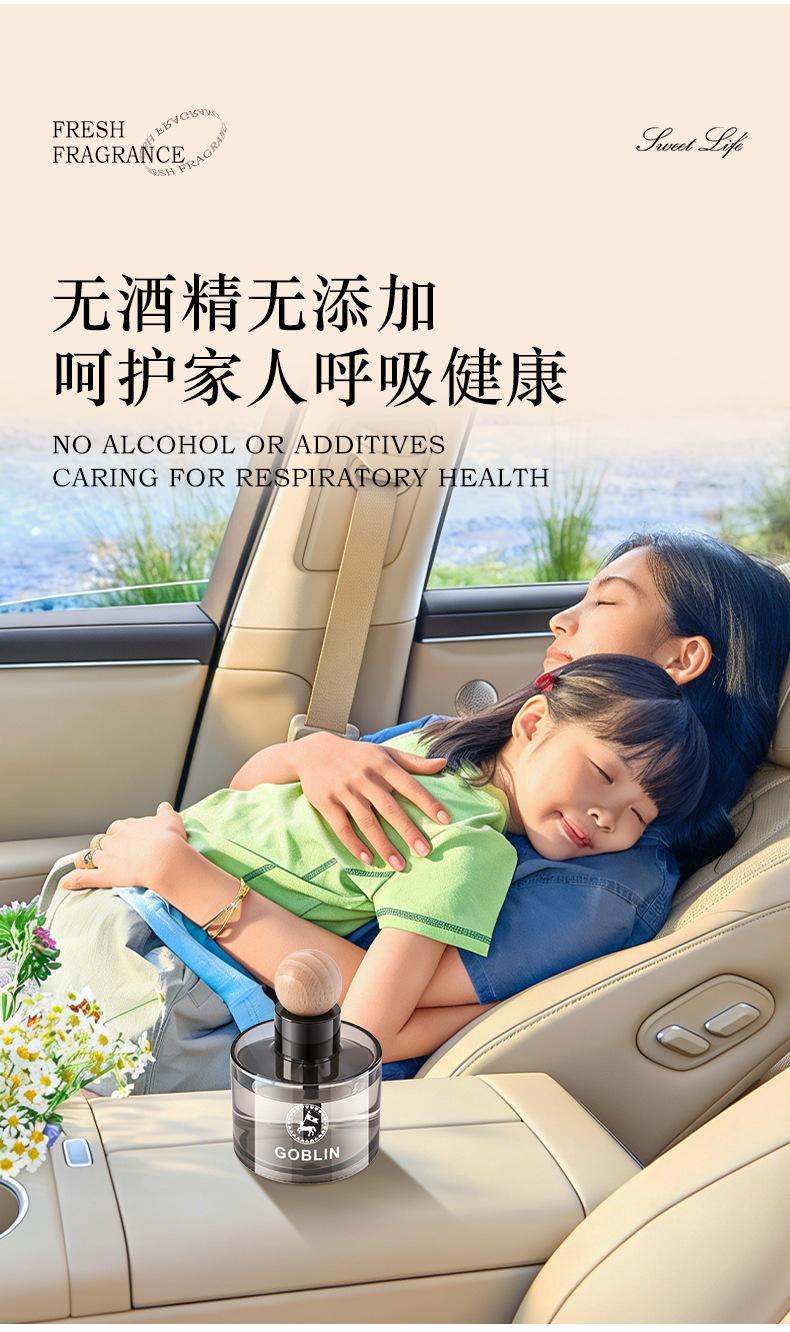 Cross-border e-commerce, new car air freshener, long-lasting car fragrance, eliminates odors in the car and bathroom, suitable for pets