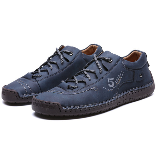 Men's Casual Leather Shoes Large 45 Youth Korean Version Versatile Fashion Men's Shoes 46 Summer 47 British Spring and Autumn Trend Shoes 48