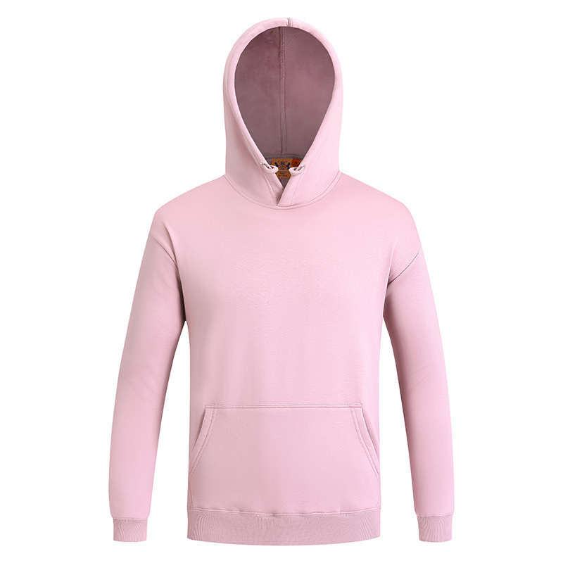 420g秋冬加绒连帽卫衣绣字团体服工作服广告不倒绒帽衫定制印logo|undefined