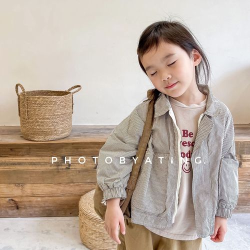 2024 spring new children's clothing children's spring and autumn clothing Korean style coats jackets girls boys cardigans 122053