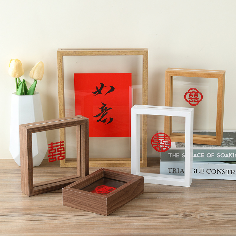 Double-sided transparent photo frame table diy glass specimen frame decoration square 6 inch 7 inch 8 inch A4 picture frame factory wholesale Double-sided transparent photo frame table diy glass specimen frame decoration square 6 inch 7 inch 8 inch A4 picture frame factory wholesale