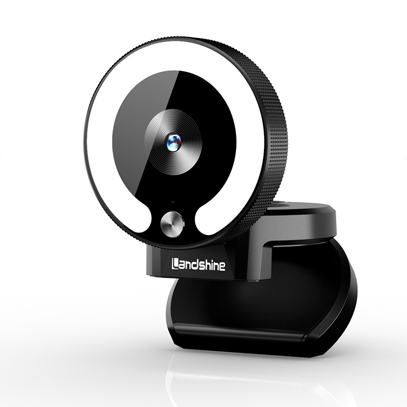 电脑网络摄像头1080P/2K自动对焦美颜补光直播会议私模摄像头跨境