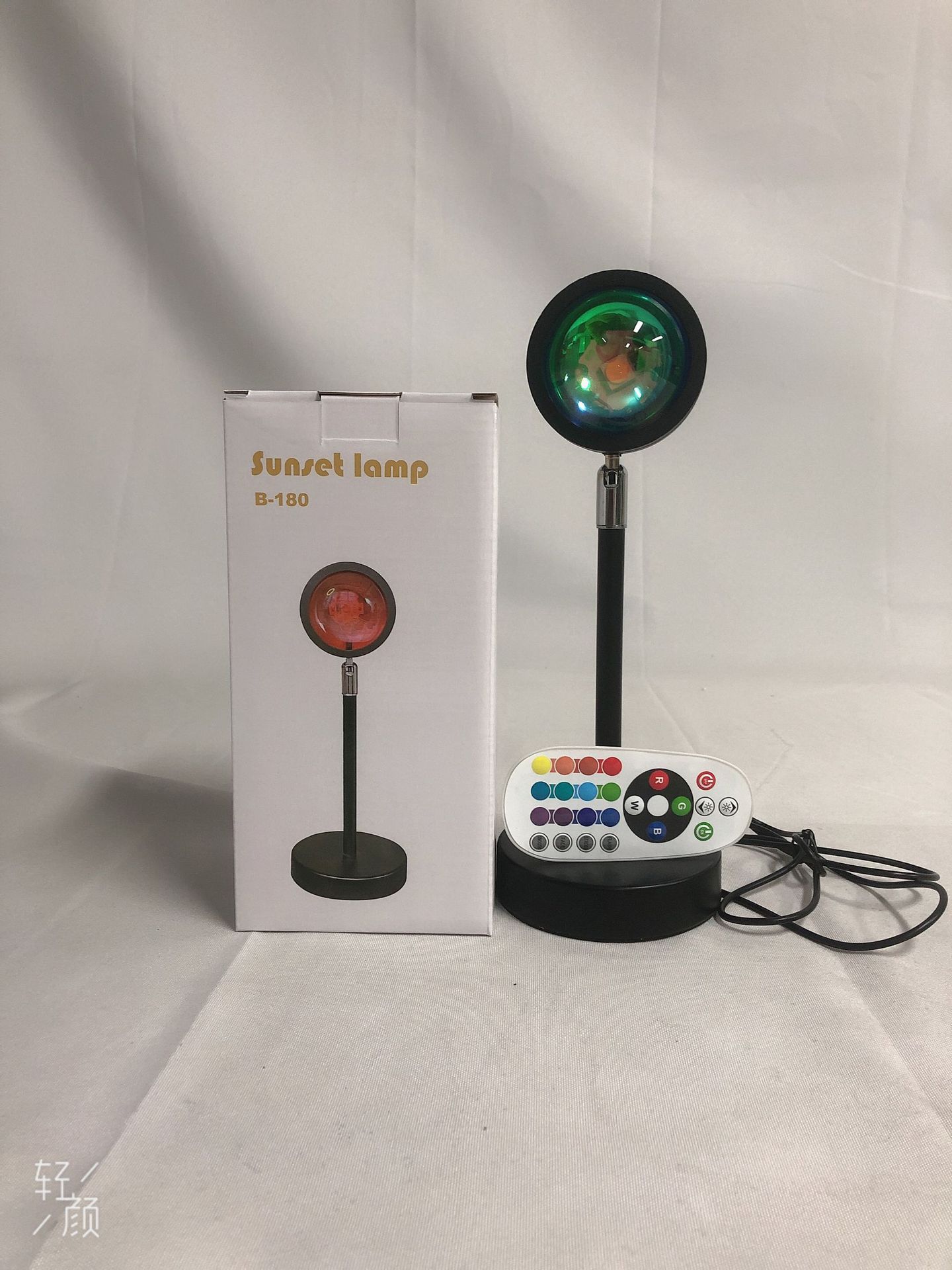 Red roja puesta de sol luz USB recargable lámpara de mesa día nunca cayendo Arco Iris proyección puesta de sol luz Red fondo rojo atmósfera luz del atardecer