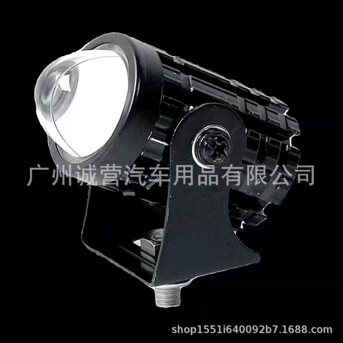 电动车LED灯机车改装射灯12V通用远近黄白光小钢炮双色led灯跨境