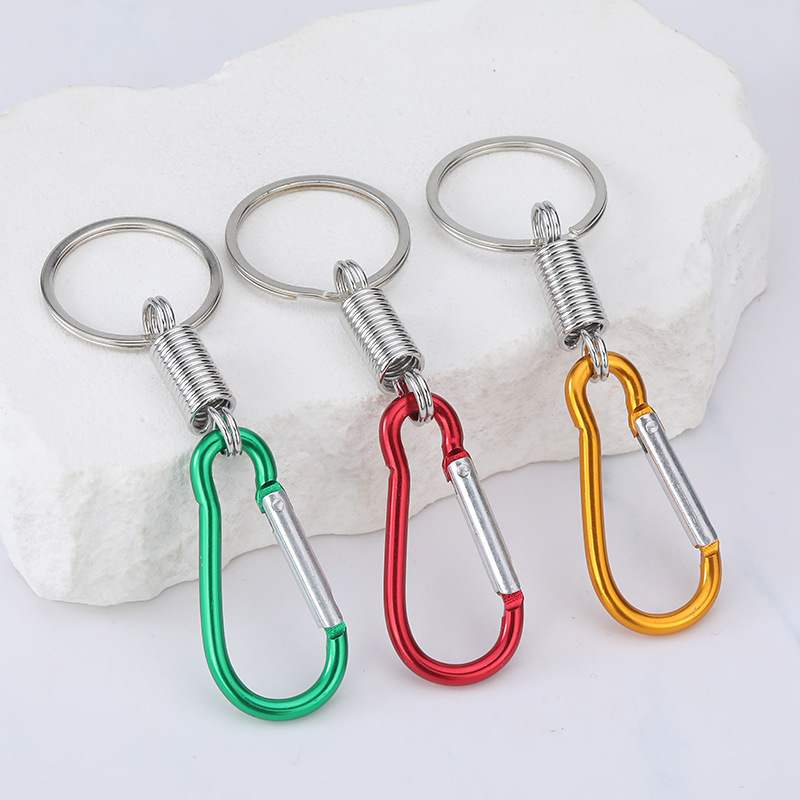 Factory Direct Sales Men's Car Keychain Personalized Creative Spring Buckle Key Ring Key Chain Event Small Gifts Factory Direct Sales Men's Car Keychain Personalized Creative Spring Buckle Key Ring Key Chain Event Small Gifts