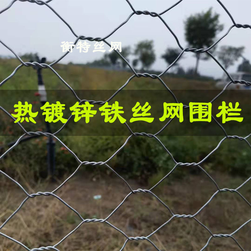 Galvanized iron wire mesh fence, fence net, breeding pen, cow, sheep, pig, protective net, steel wire mesh, isolation net, decorative hexagonal mesh