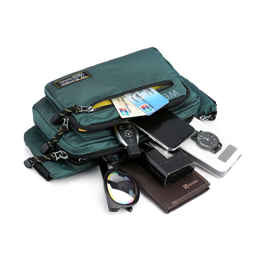 Cross-border new sports waist bag, fashionable men's chest bag, crossbody bag, outdoor running mobile phone bag, fitness equipment bag