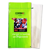 Покрасьте сумку сумки 3 кг5кг10кг15кг20кг сумки угля барбекю сумки печатания составную сплетенную упаковывая влагостойкую