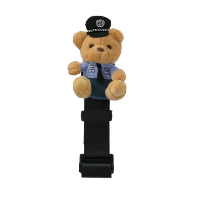 Adjuster Anti-Stranglehold Belly Cartoon Baby – Seat belt shoulder pad - blue-bear-child-safety-belt-fixer