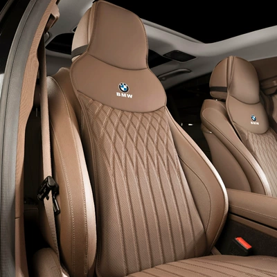 Waist support — Suitable for Bmw Headrest and Lumbar - model-b-chestnut-brown-bmw-front-and-rear-backrests-one-piece