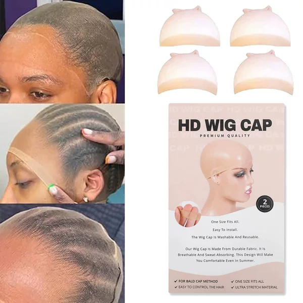 Factory In-Stock European and American Style Wig Net Cap Hd Wig Cap Universal Skin Color High Elasticity Ultra-Clear Wig Hair Net