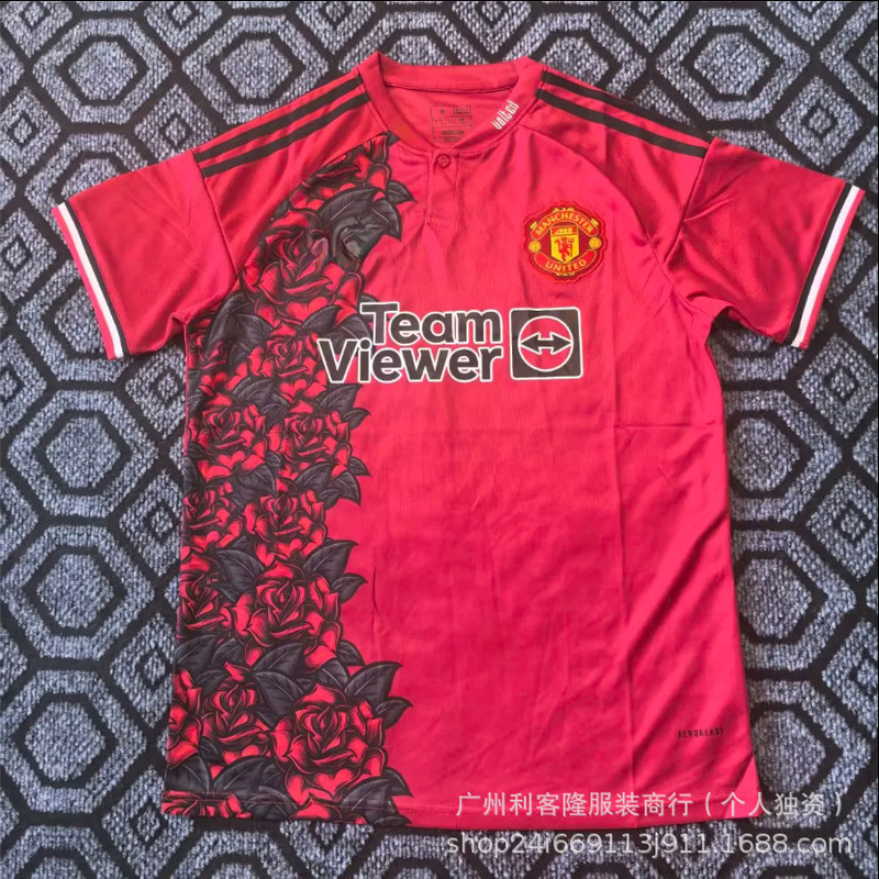 2526赛季新款足球服曼联利物浦球衣球迷版短袖t恤上衣批发可印号|undefined
