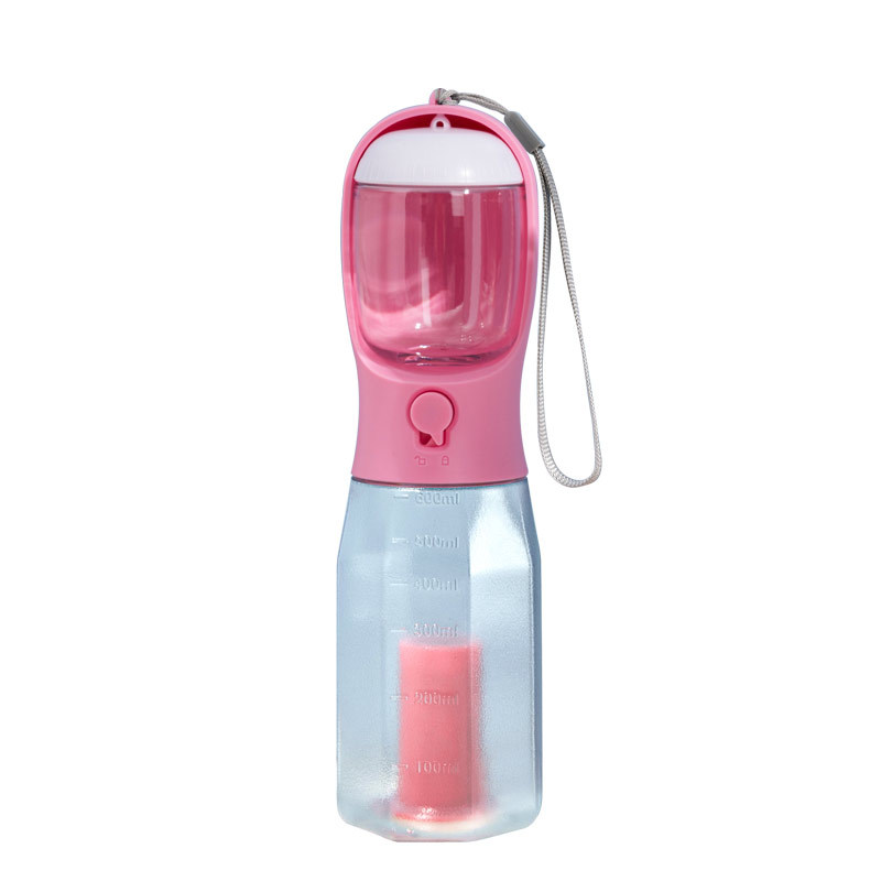 Procesamiento de tazas de agua multifuncionales personalizadas, bolsas de basura de alimentos para beber, suministros para mascotas integrados, perros, gatos y perros, plástico al por mayor