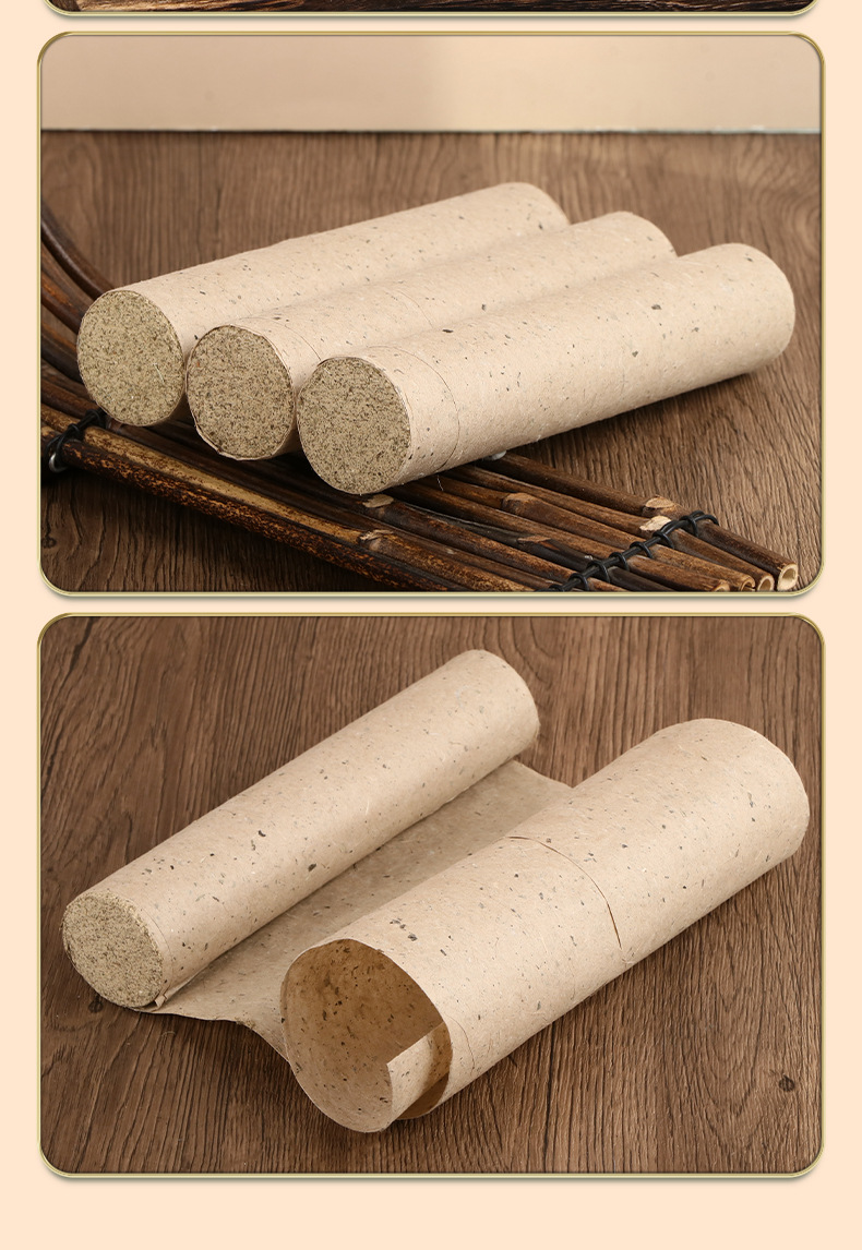 4cm Mulberry Paper Moxa Stick Ai Tiao 20cm Aged Mugwort Moxibustion Roll for Warming Massage preparation
