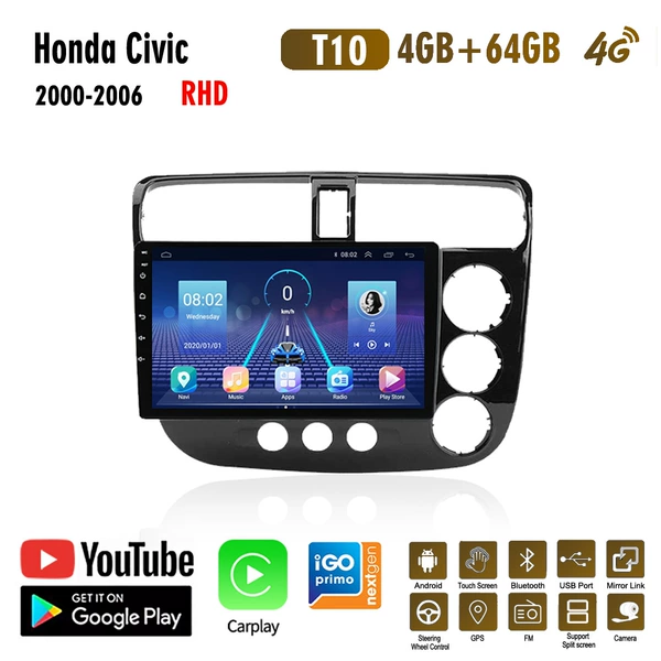 8-core 4G+64G+WiFI+4G+Carplay RHD
