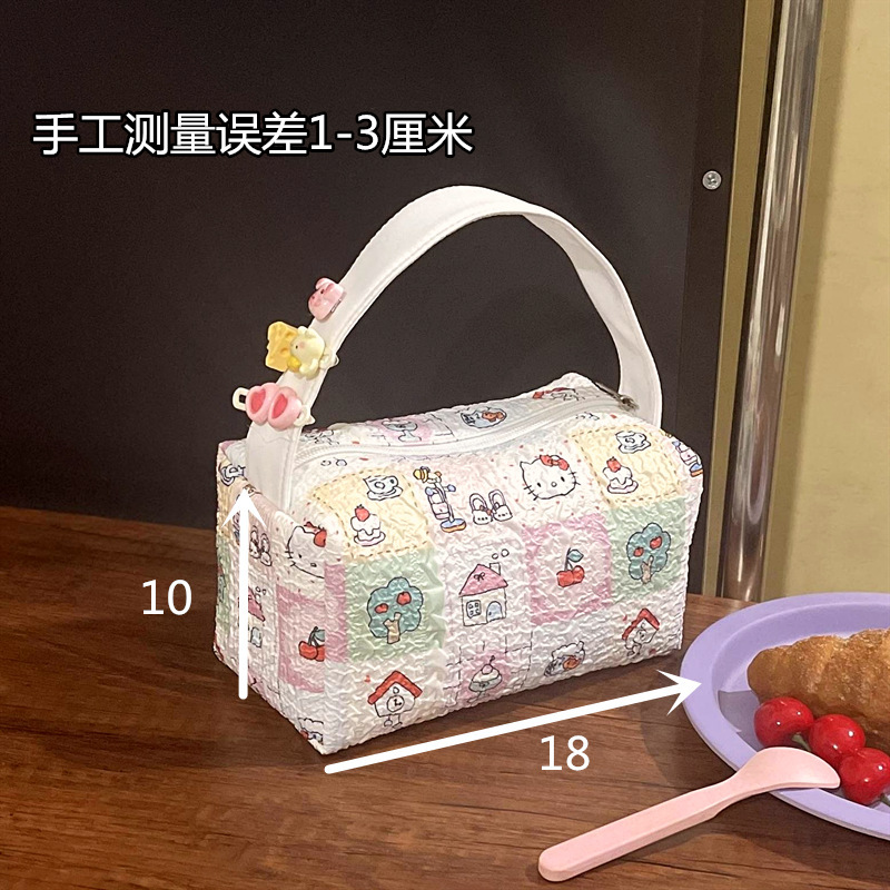 化粧品バッグコレクション猫便利な化粧品バッグ旅行トイレタリー収納袋立体ハンドバッグ大容量|undefined