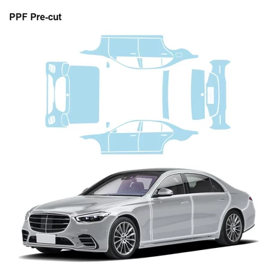 24-26 Models Mercedes-Benz S-Class Invisible Car Wrap Tpu Pre-Cut Paint Protection Film Anti-Scratch