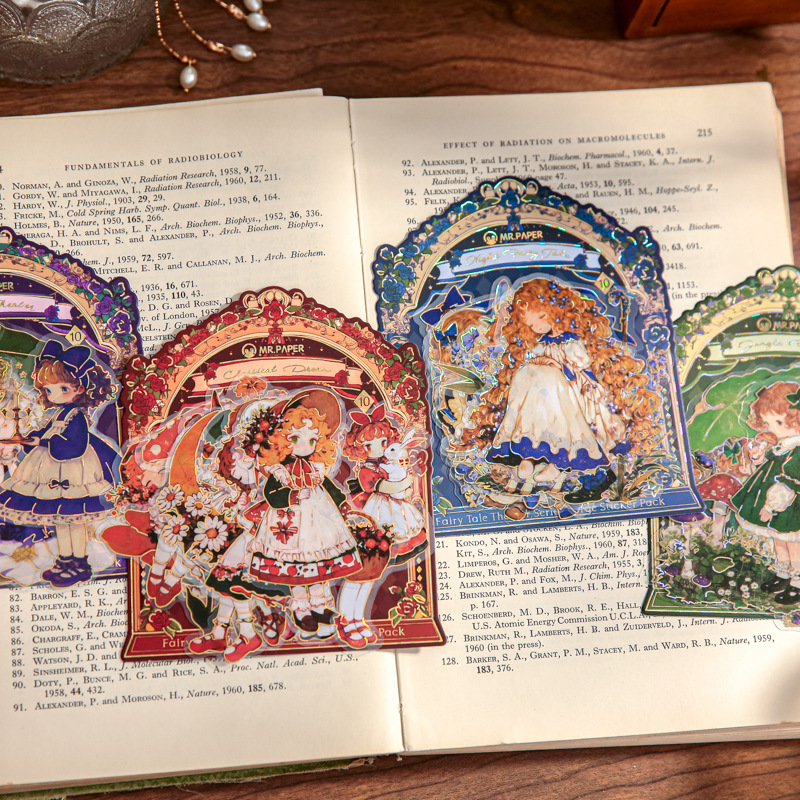 Mr. Paper Paquete de pegatinas grandes Serie de teatro de cuentos de hadas Tema de personajes Película de corte Material de la cuenta de la mano Paquete de pegatinas decorativas