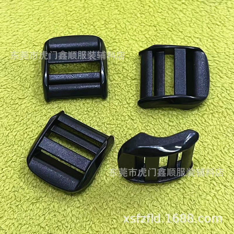 High-quality Multi-size Plastic Mesh Buckle 5-point Plastic Luggage Buckle 6-point Curved Ladder Buckle 2.5CM Four-speed Buckle