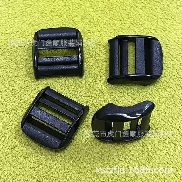 High-quality Multi-size Plastic Mesh Buckle 5-point Plastic Luggage Buckle 6-point Curved Ladder Buckle 2.5CM Four-speed Buckle