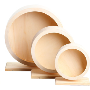 Solid wood silent pet treadmill wooden silent runner running wheel hamster toy hamster supplies
