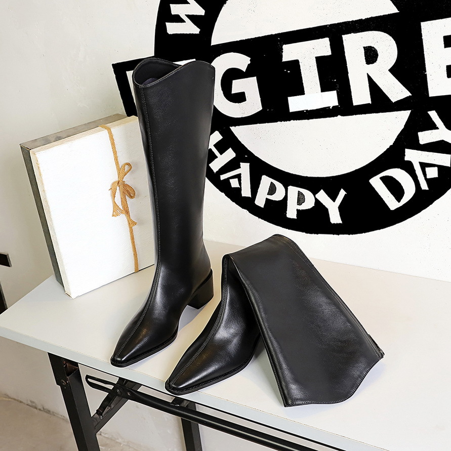 Women's Over The Knee Boots Versatile Mid-heel Fashionable High-tube_voghion.com