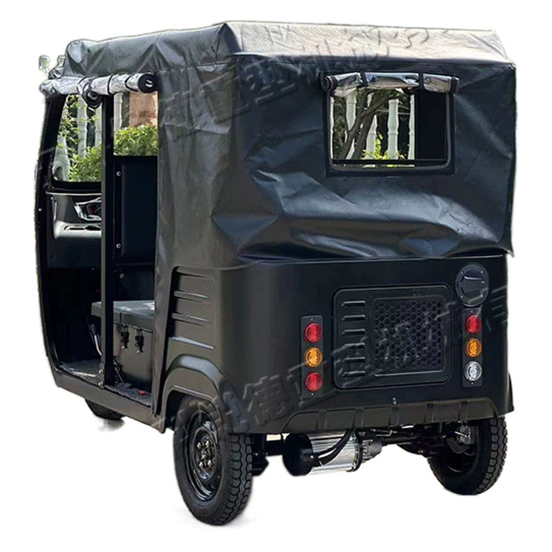 Электрический трехколесный выходной тент для тука, пассажирский Электрический трехколесный трехрядный шестиместный тягач