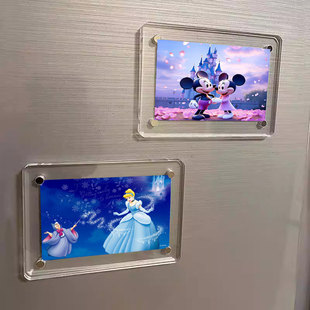 Strong Magnetic Transparent Acrylic Product Price Display Board Wall-Mounted Magnetic Photo Frame Acrylic Polaroid Photo Wall
